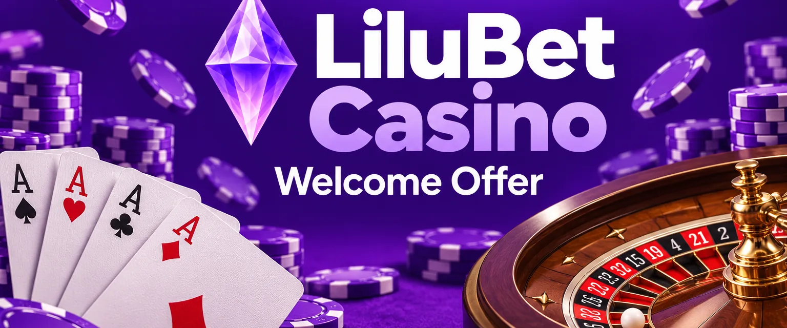 LiluBet Casino GB welcome package banner showing 500 free spins and a £5,000 ceiling